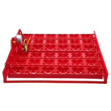 Phisscii Huevos Incubadora-36 Huevos/144 Huevos de Aves Incubadora Nacedora Herramienta automática de Bandeja de Giro de Huevos(Rojo)