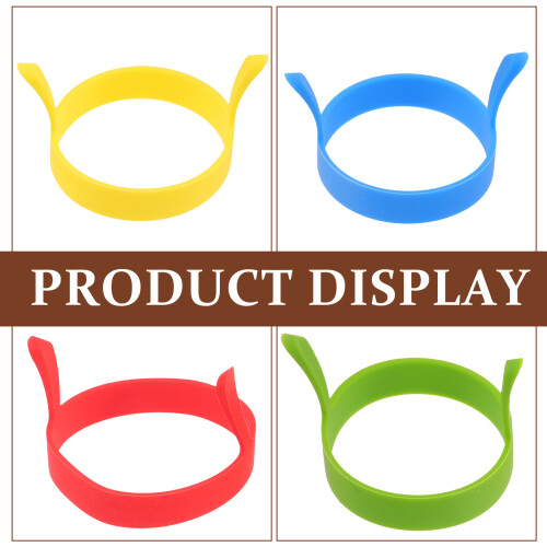 8 Pcs Silicone Molds Egg Frying Rings Breakfast Egg Molds Kitchen Egg Molds Kitchen Egg Rings 2
