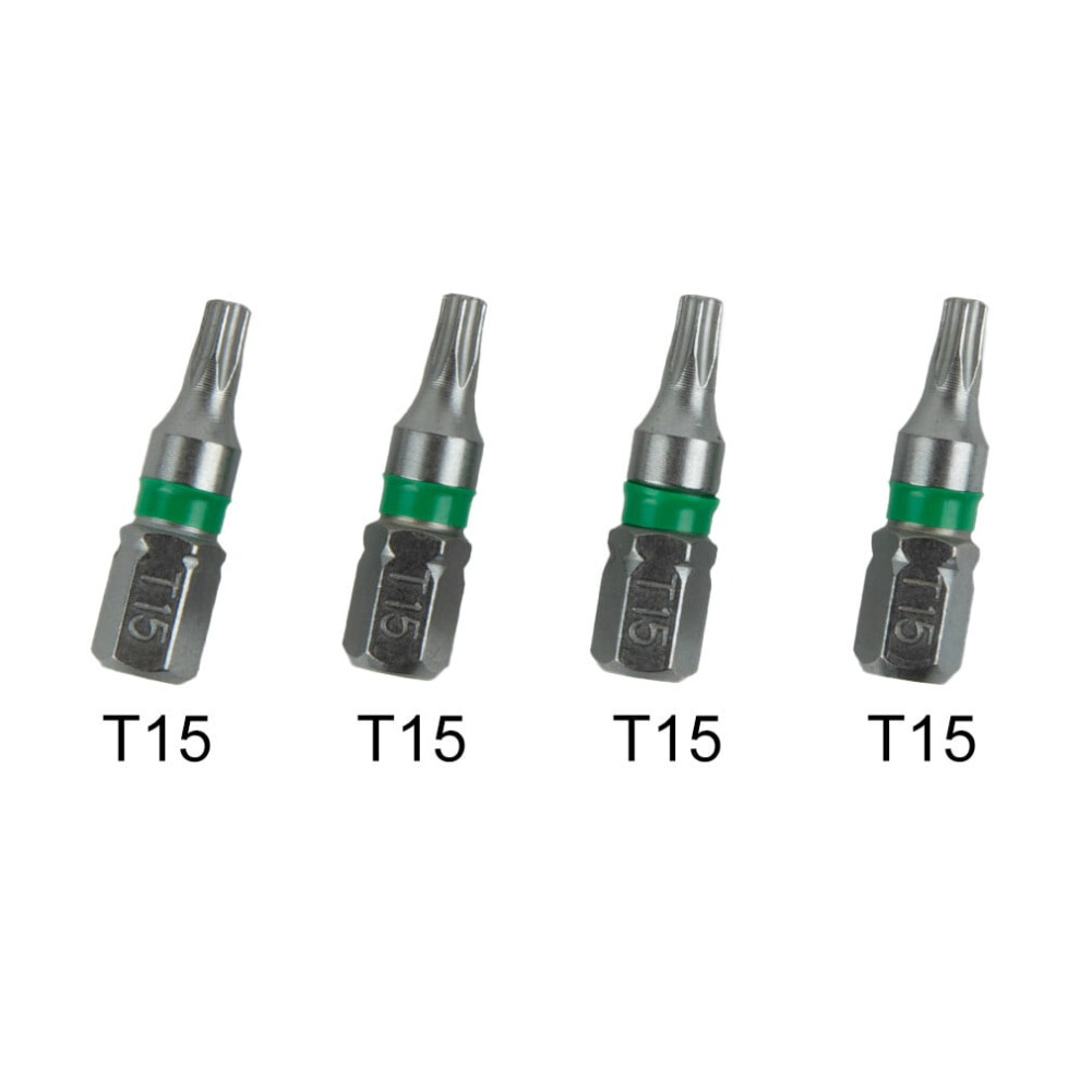 Lylong Tool Kit 4Pcs Magnetic T6-T40 Hex Head Screw Driver Bit 1/4Inch Hex Shank 25Mm Spanner T15 9389440695979