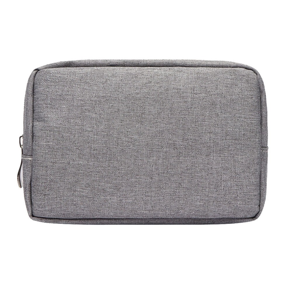 Storage Bag Zipper Pouch Bag Charger Mobile Digital Accessories Container Organizer For Travel (Grey) Grey 9389440695733