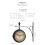 Double-sided wall clock station clock garden clock double-sided clock time indicator 5 inch 4