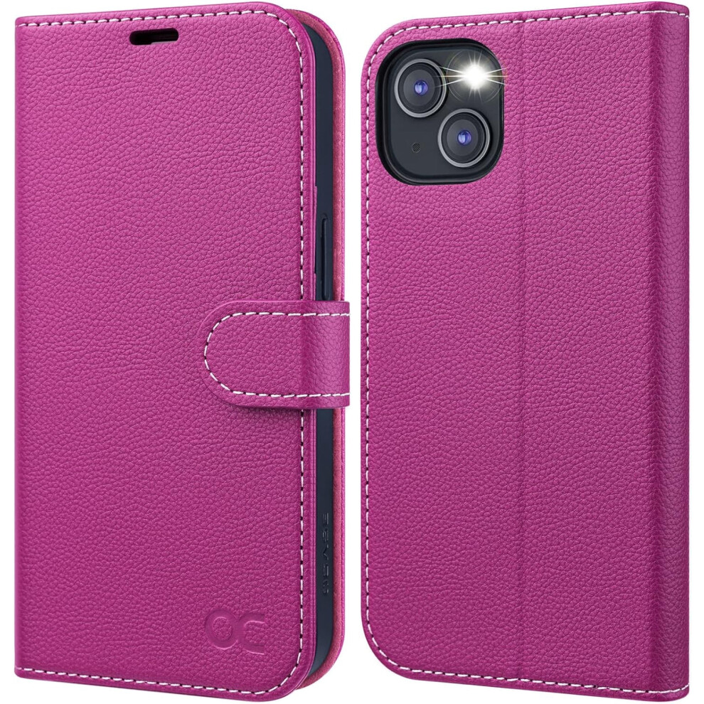Ocase Compatible With Iphone 13 Wallet Case, Pu Leather Flip Folio With Card Holders, Rfid Blocking, Kickstand, Shockproof Tpu Inner Shell, 6.1" 9389440697393