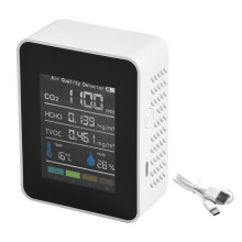 Bosisa 5 In1 Indoor Air Quality Monitor Hcho Tvoc Afor For Qi Meter Detector Tester