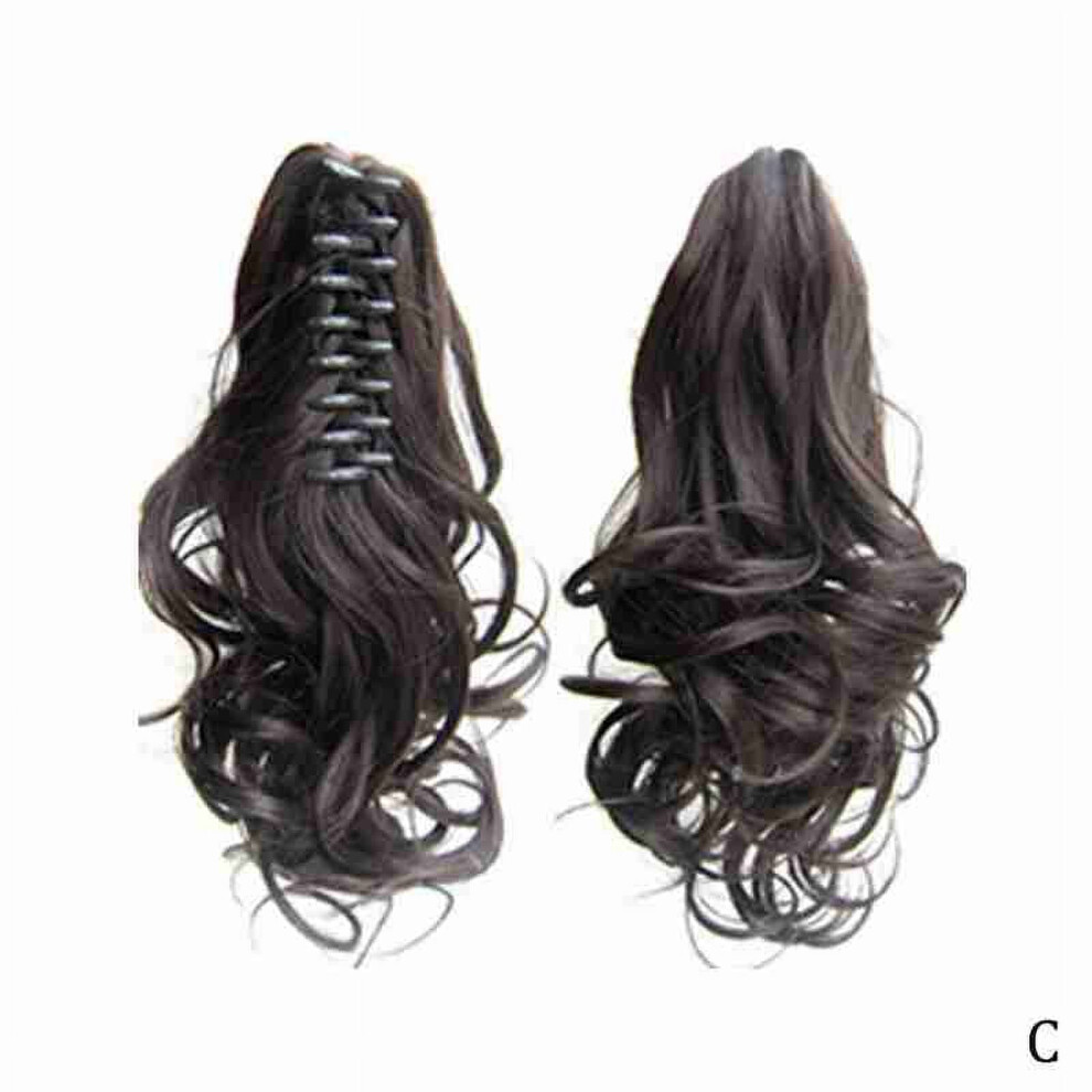 Unisex Claw Clip On Ponytail Thick Clip In Pony Tail Hair Extension New As W4w2