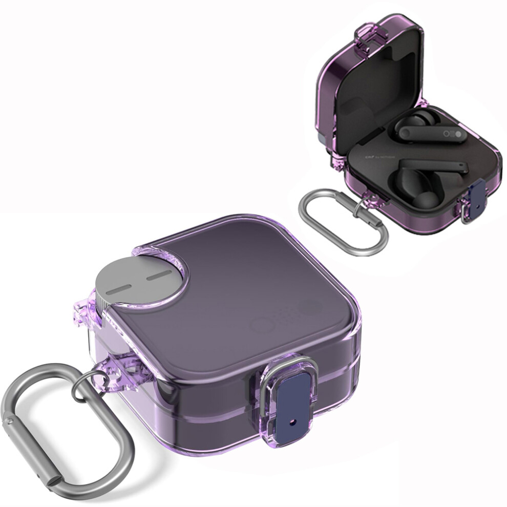 Clear Tpu Case For Cmf Buds Pro 2, Compatible With Cmf By Nothing Buds Pro 2, Candy Color Earphone Sleeve With Carabiner, All-Round Protection 9389440246058