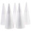 Linaichen cone DIY White Cone Shapes for Floral Projects (5pcs, 24.5x10cm) 1