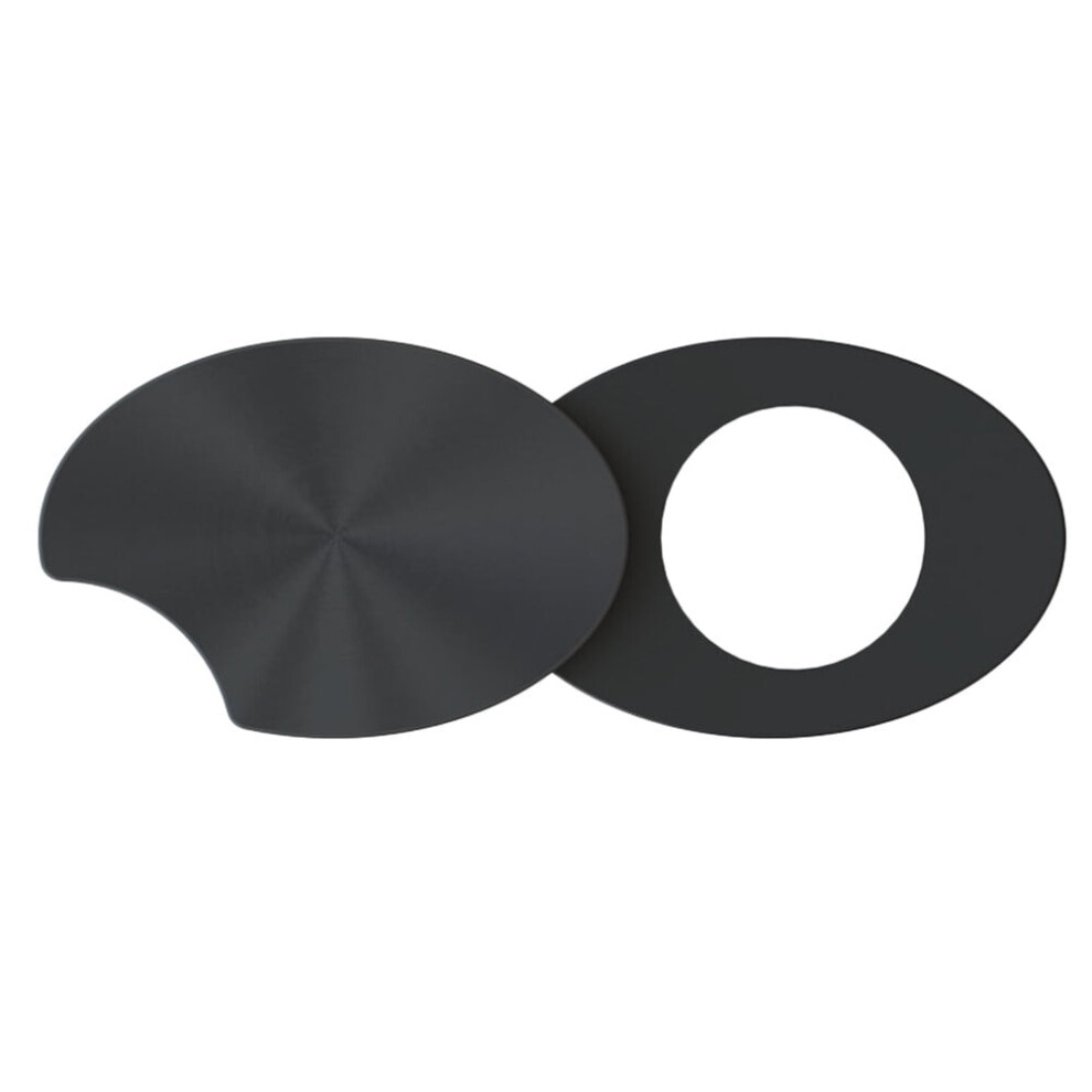 6Pcs Laptop Abs Source Material 2 In 1 Camera Privacy Sticker Cover Webcam Cover(Black) Black 9389440246430