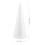 Linaichen cone DIY White Cone Shapes for Floral Projects (5pcs, 24.5x10cm) 6