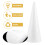 Linaichen cone DIY White Cone Shapes for Floral Projects (5pcs, 24.5x10cm) 5