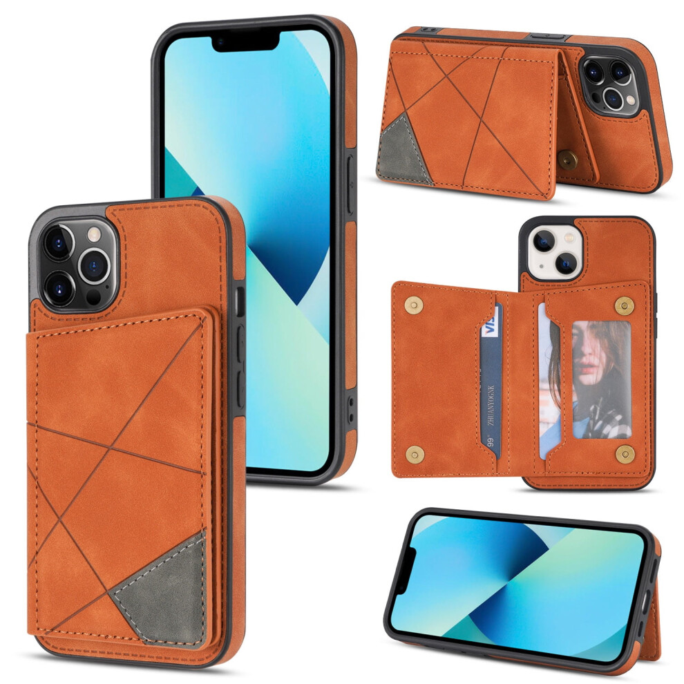Wallet Card Phone Case For Compatible With Iphone 16 Pro Max 2024 6.7", Hybrid Pu Leather Tpu Shockproof Cover With Card Slot & Stand 9389440247604