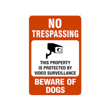 WRXMIJNHGSA Door Number Camera Signs For Home Video Surveillance Signs Outdoor 20*30cm