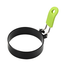 AnuirheiH Egg Ring, Pancake Maker Mold, Stainless Steel Non-Stick Circle Shaper for Frying Eggs, McMuffins, Sandwiches - Kitchen Cooking Tool