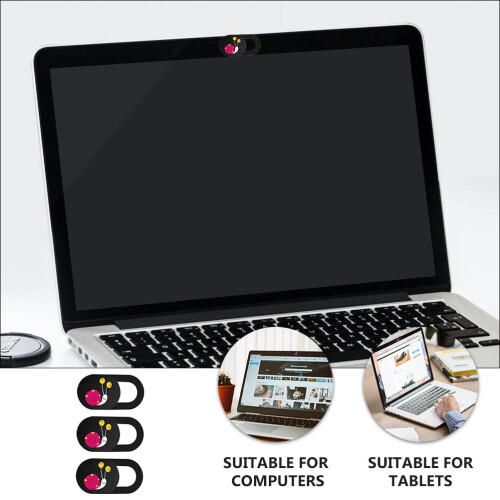 3pcs Cartoon Snail Pattern Universal Laptop Camera Privacy 2
