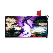 My Hero Academia Personalized mailbox cover both sides customized, post box packaging garden courtyard outdoor mailbox decoration-25.5Inch*21Inch