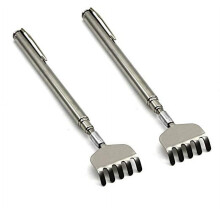 2Pcs Telescoping Back Scratcher Extendable Metal Telescopic Massager Extends Backscratcher