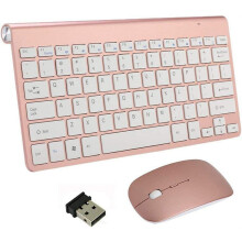 LINLIN Wireless Keyboard & Mouse Combo, 2.4G Full-Size, Quiet Keys, Adjustable DPI Mouse, Compatible with Windows, Mac OS, Laptop, Smart TV - UK