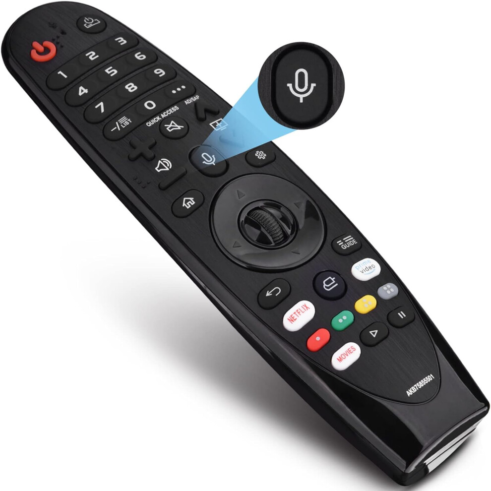 Replacement For Compatible With Lg Remote Control For Smart Tv,2020-2019 Compatible With Lg Smart Tv Models,Compatible With An-Mr20ga,An-Mr19ba, 9389440794436