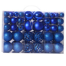 Etereauty Christmas Balls Baubles Tree Blue Xmas Large Party Adornment Hanging Decorations Clearance Decorations Ornament