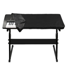 Ghojet Keyboard Dust Cover for 61/88 Key-keyboard Electronic Piano Dust Cover with a Drawstring Rainproof Cloth Black (61 keys)