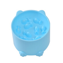 PetClub Pet Food Bowl Anti-Choking Slow Bowl Neck Protector Food Dispenser for Puppy Cat
