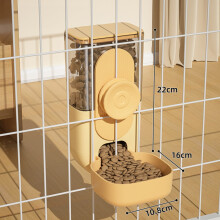 Hanging 35oz Auto Food/Water Dispenser, Compatible with Rabbit, Guinea Pig, Cat, Hedgehog, Bunny, Ferret Cage Accessories