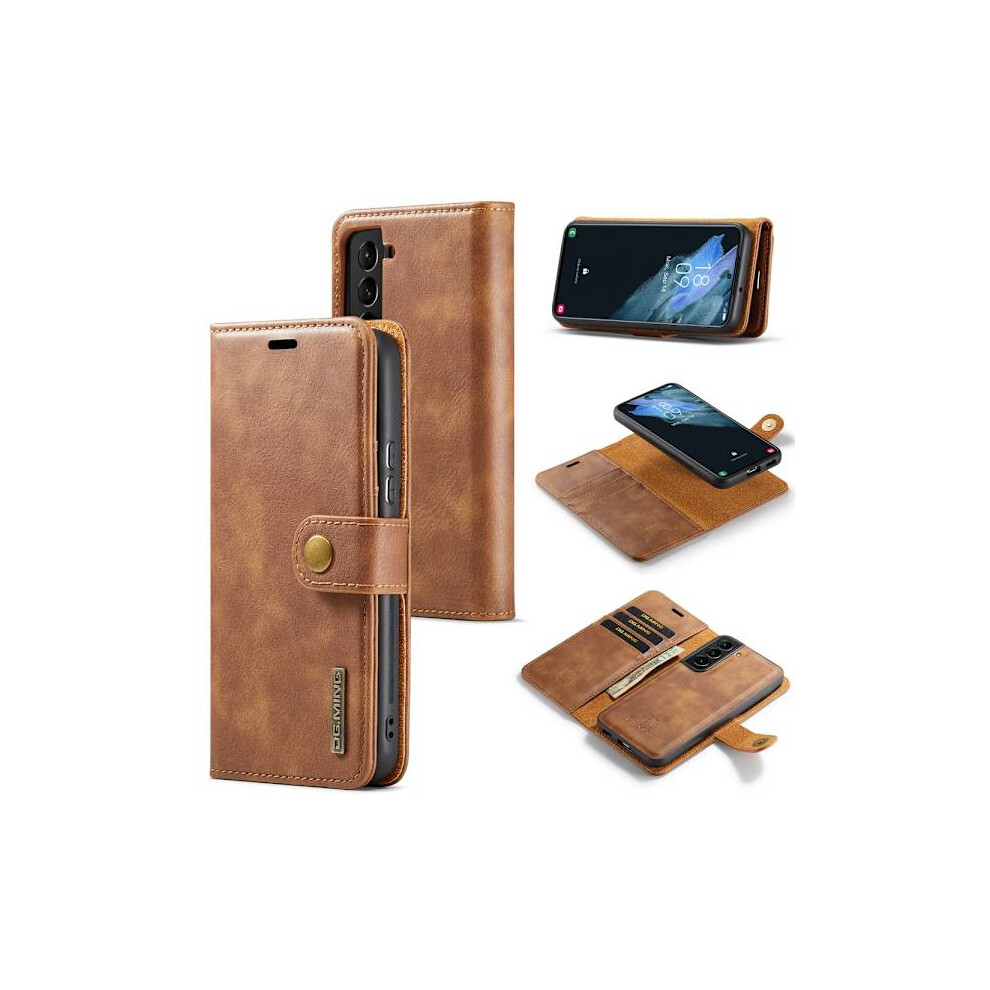 Dg Ming Compatible With Samsung S24+ 2-In-1 Magnet Wallet Case - Brown 9389440567672
