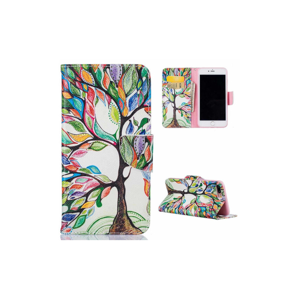 Wallet Case Compatible With Apple Compatible With Iphone 7 Plus Â Colorful Tree 9389440567665