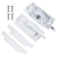 White 2 Sets Window Lock Rv Latches Zinc Alloy Sliding Door