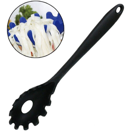 Silicone Noodles Spoon Spaghetti Server Scoops Pasta Fork Shape Scoop Kitchen Practical Utensil 1