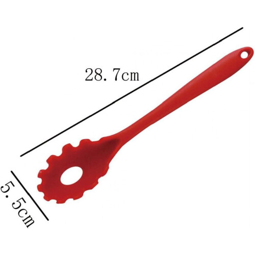 Silicone Noodles Spoon Spaghetti Server Scoops Pasta Fork Shape Scoop Kitchen Practical Utensil 2