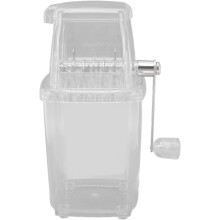 Ice Crushers for Home Use, Manual Ice Crusher Machine Portable Chopper Compatible with Transparent & Stainless Steel for Fine or Coarse Shaved Chips