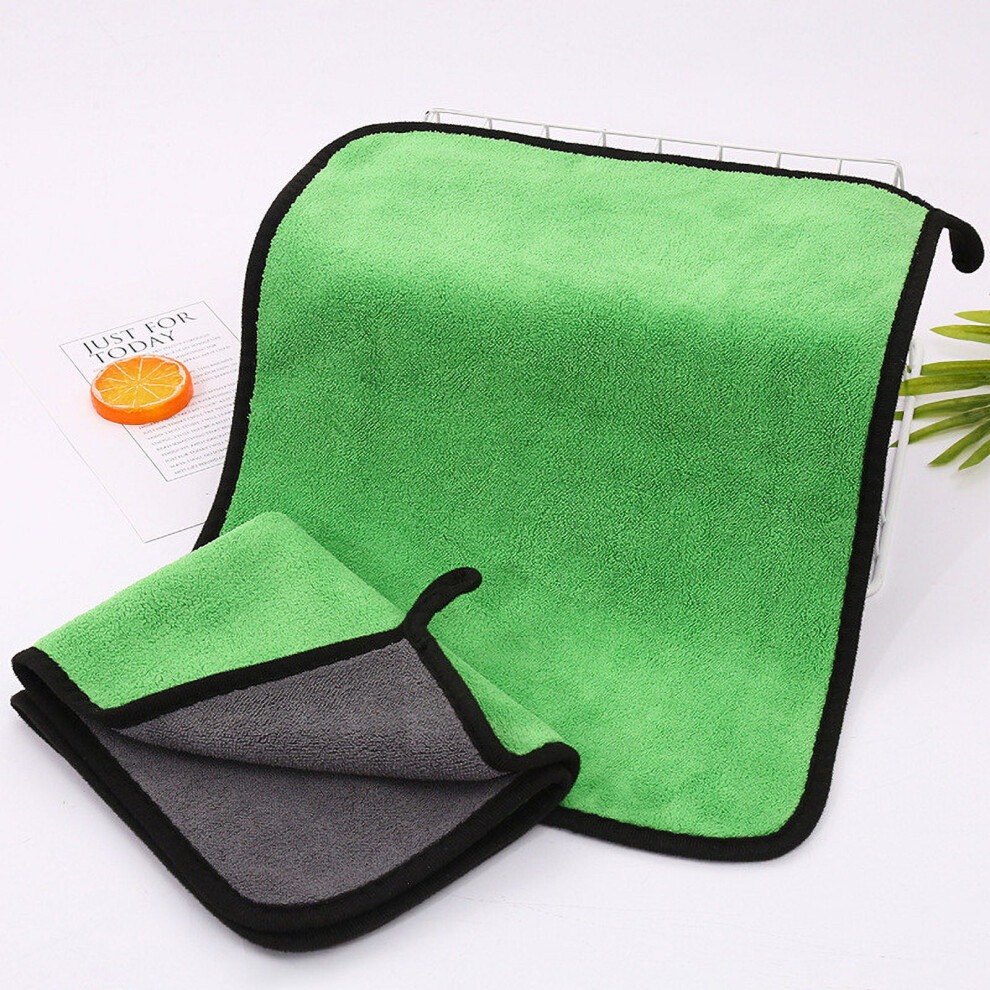 Bath Towel Clearance! Gnobogi Velvet Car Wash Towel Wholesale Absorbent Thickened Double-Sided Two-Color Rag Wipe Car Towel Special Cloth Coral 9389440569478
