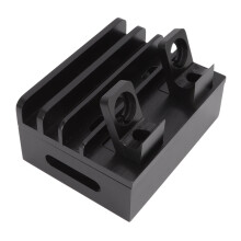 Wood Bamboo 5-Port USB Charging Station for Smartphones Tablets, DIY Assemble Organizer Holder Rack [Black]