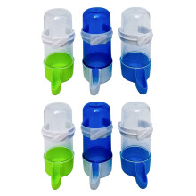Eease 6pcs Auto Parrot Water Bottle Dispenser for Bird Feeder