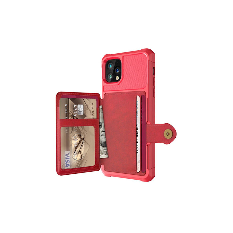 Compatible With Iphone 11 - Exclusive Case With Card Slot Red 9389440655447