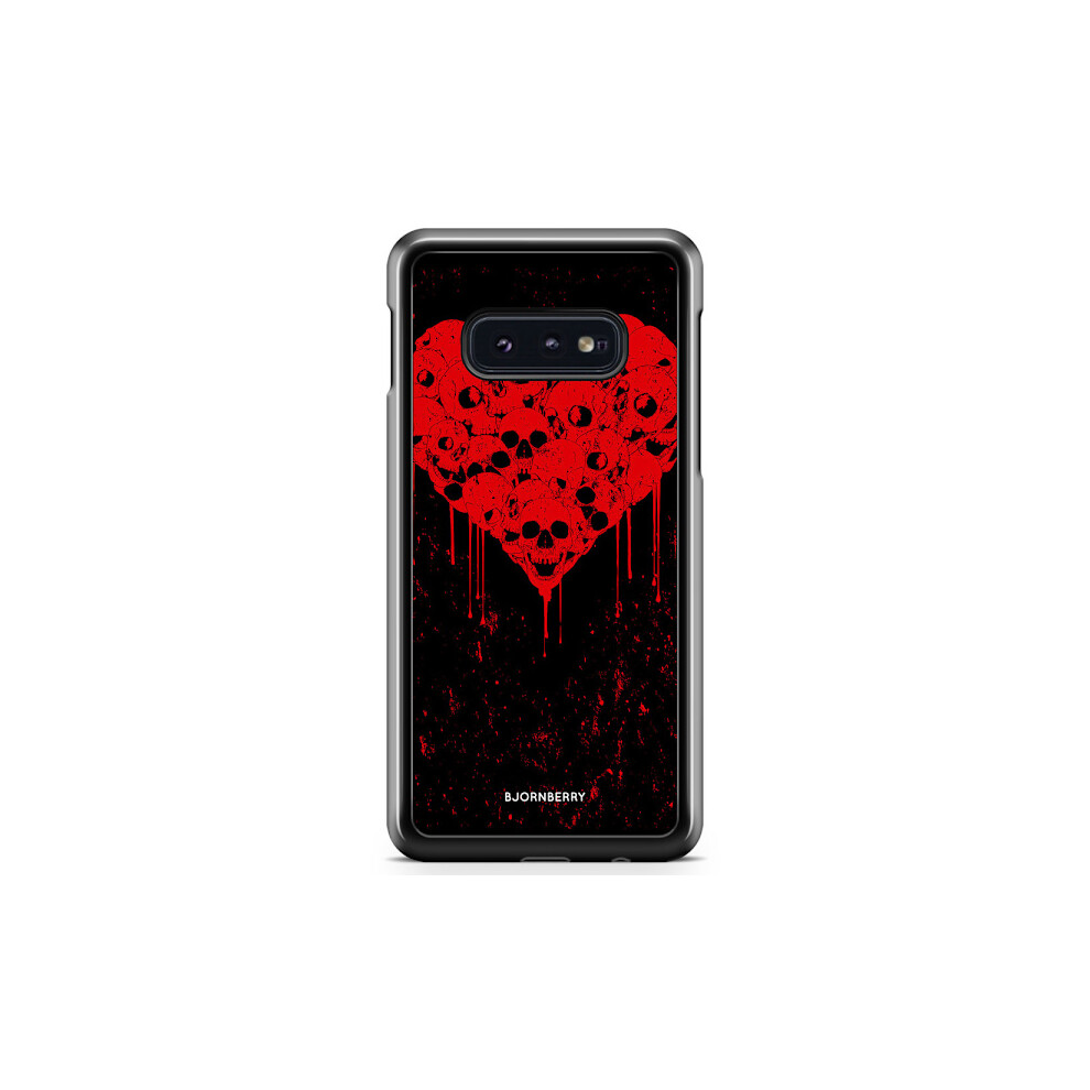 Bjornberry Cover Compatible With Samsung Galaxy S10e - Skull Heart 9389440655379