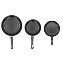 Induction Compatible Fry Pan Set Scratch Resistant Non Stick Coating Even Heating Technology Eco Friendly Oven Safe Durable Cookware For Gas Stove
