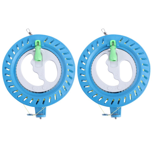 Eease 2pcs Kite Reel Winder Lockable String Handle Line Winding Reel