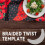 Shinycome Cloth Patchwork Ruler Tablecloth Braided Twist Template Quilting Rulers 5