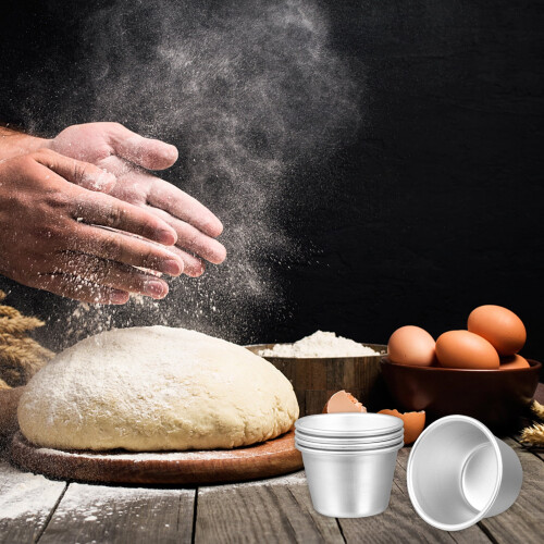 10 Pcs Mold Cake Pan Non-stick Baking Round Muffin Cupcake Molds Simple Tools Gadgets Pudding 1