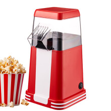 Vintage Hot Air Popcorn Maker, Oil Healthy Popper for Home Theater and Family Gatherings