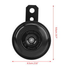 Universale wasserdichte Motorradhorn 12V Lautsprecher Schwarz 9,5 cm