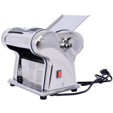 Electric Pasta Maker Stainless Steel Noodle Maker with Adjustable Thickness and Dual Cutting Blades