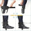 Ankle Straps for Cable Machines Padded Double DRing Cuff for Glute Kickbacks Leg Workouts Black 3