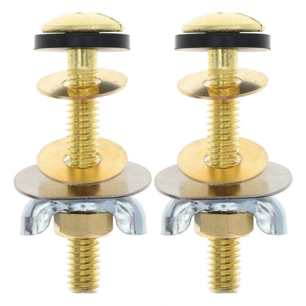 2Pcs Toilet Seat Fixing Bolts Toilet Seat Fixing Screws Parts Metal Fixing Screw 9389440699205