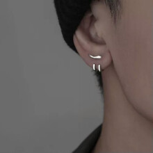 RSAMD New Punk Earring For Men Detachable Dual Purpose Stud Earrings Prong Ear Charms-Right