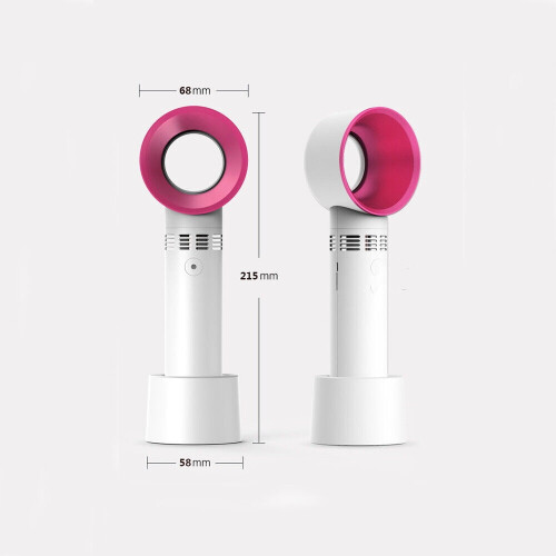 Handheld Bladeless Fan Portable USB Charging Mini Air Cooler Rechargable 2