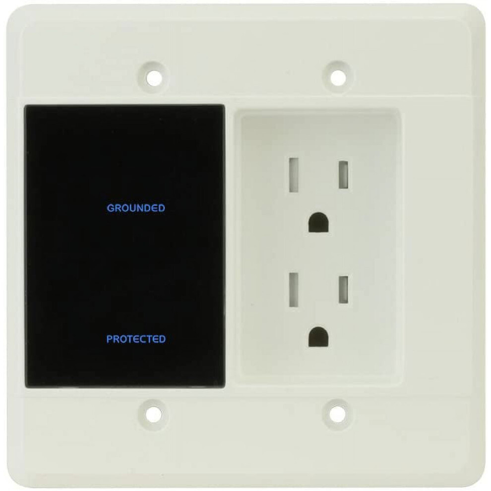Power Series In-Wall Surge Protector W/Recessed Dual Outlet, 1080 Joules 9389440702745