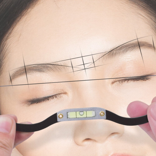 JUNTEX Microblading Mapping Ruler Built In Level Eyebrow Ruler String Tattoo Supplies 1