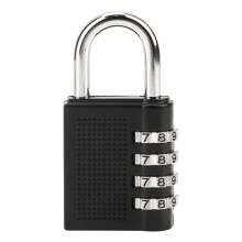 Resettable 4 Digit Combination Lock, Waterproof Heavy Duty Padlock for School Gym Locker, Fence Gate, Toolbox, compatible with Employee Hasp Locker